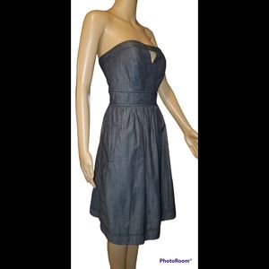 CALVIN KLEIN Strapless Keyhole Dress Size 4